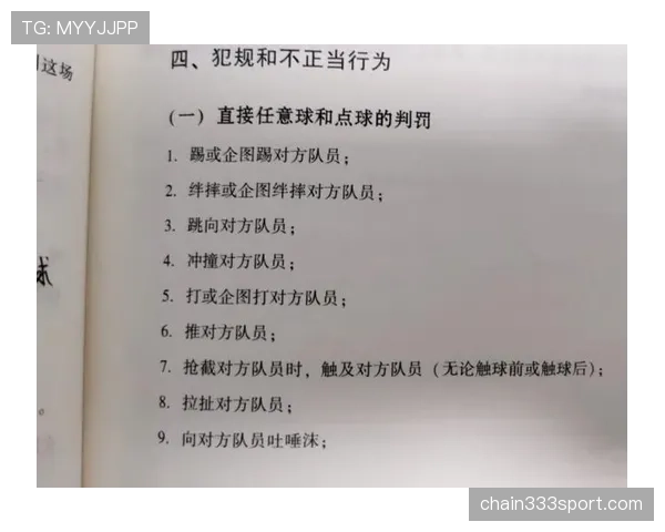 间接任意球规则：哪些犯规需判罚及执行要点